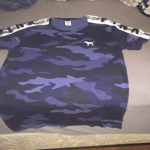 VS Pink camo tee